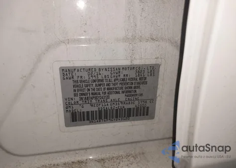 2016 Nissan Sentra S из США, поврежденный, VIN 3N1AB7AP9GY243120